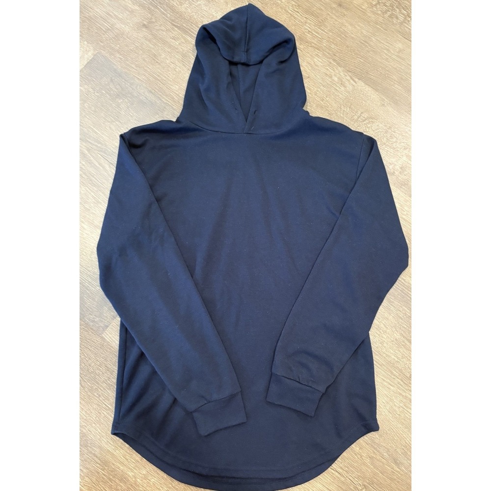 Givon Mens Size Medium Navy Blue Casual Long Sleeve Shirt Pullover Hoodie